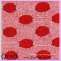 Beautiful red chantilly lace fabric for fashion shirts
